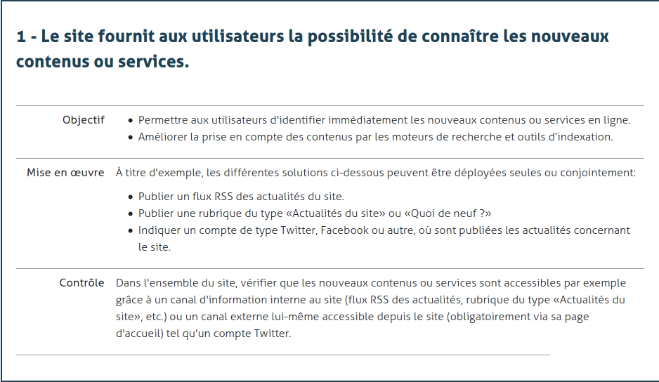 Bonne pratique Opquast n°1