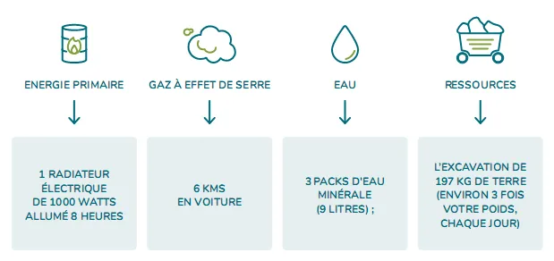 Impacts quotidiens du numérique pour un français en 2020